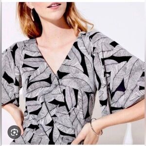 Loft Fern Print Romper